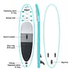 AXSY kék 330 cm SUP minden tartozékkal