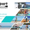 FLASH lila 320 cm SUP minden tartozékkal