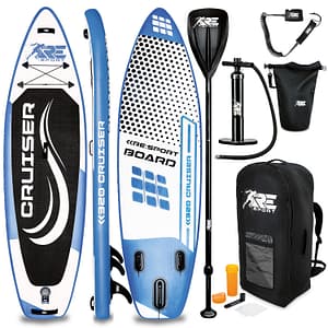 Cruiser zöld/kék 305 cm SUP minden tartozékkal, vízálló táskával